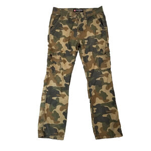 Southpole jeans camo cargo pants men's 32x32 lightweight ripstop flawed